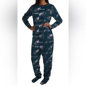 NFL Women's Eagles Pajama Onesie - Teal- wore once